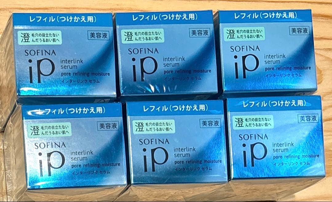 SOFINA iP インターリンクセラム澄んだうるおい肌へレフィル55g××6点