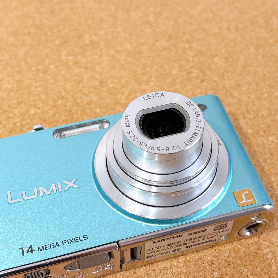 美品⭕️ Panasonic DMC-FX66 コンデジ デジカメ ブルー