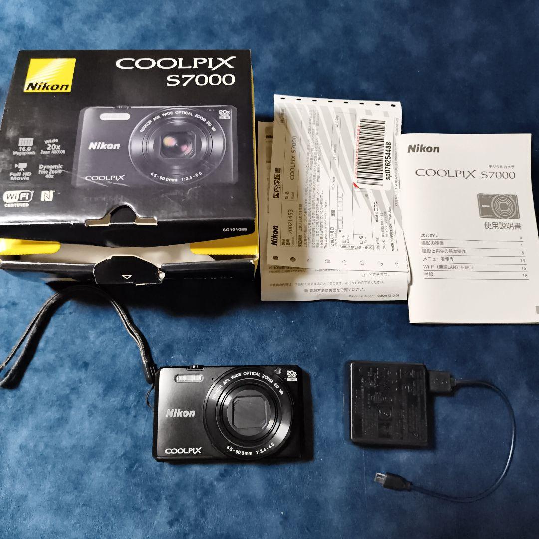 【中古】Nikon COOLPIX S7000 ブラック