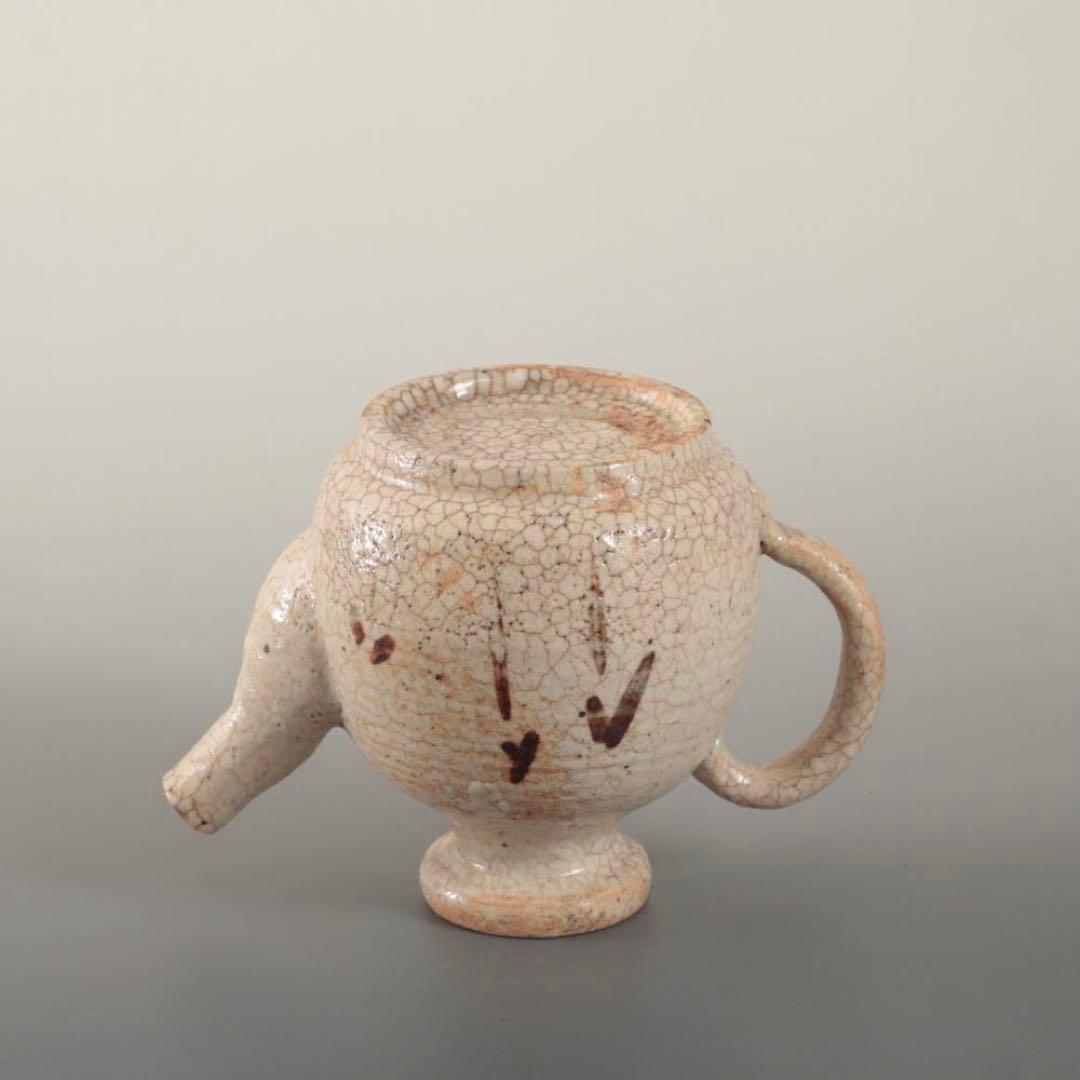 絵志野 水注 酒注 酒器 古美術 古道具 アンティーク 絵瀬戸 煎茶道具