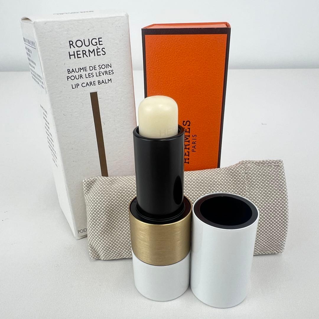 新品未使用　HERMES エルメス　リップバーム　ノーカラー　ボームドゥソワン