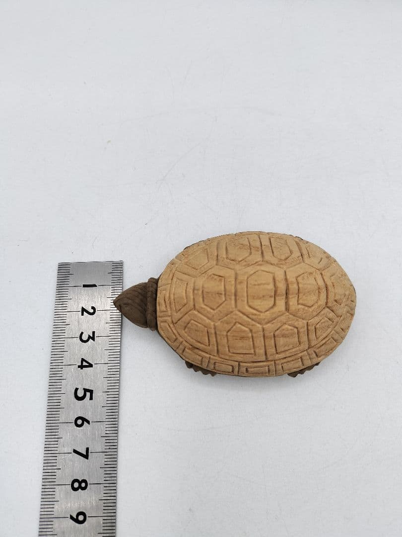 c951 【新品・未使用】香合 神代杉 亀 畑幸春 木箱 茶道具
