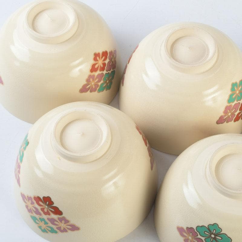 茶道具　京焼　加賀瑞山造　色絵金彩　花文　数茶碗　五客　N　9937