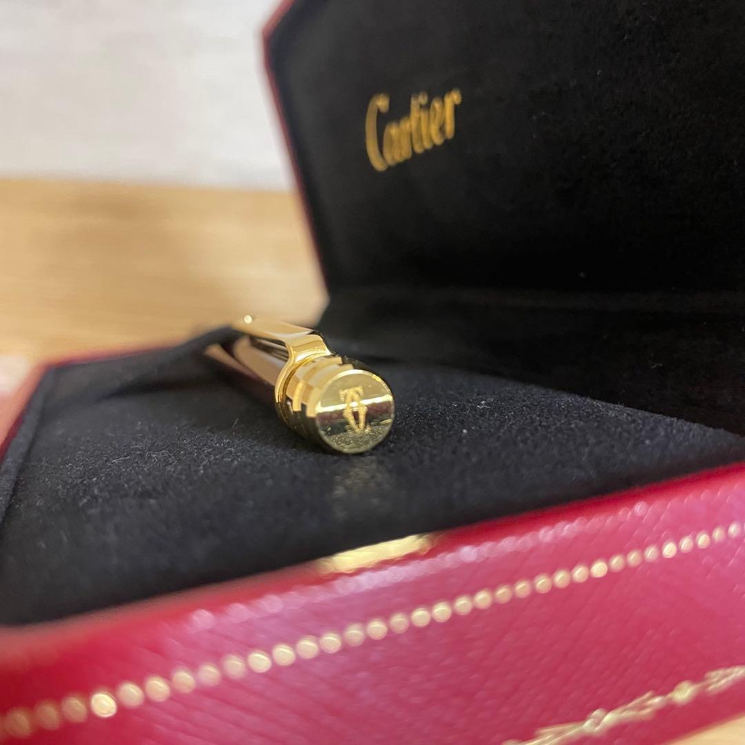 【Cartier】カルティエ ボールペン サントス ボルドーゴールド ケースあり