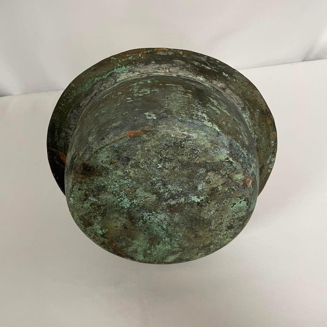 古い銅製円錐形装飾品