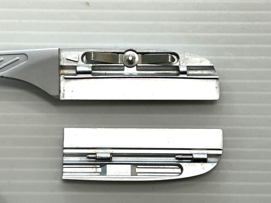 中古 美品 フェザー 木製ハンドル レザー
