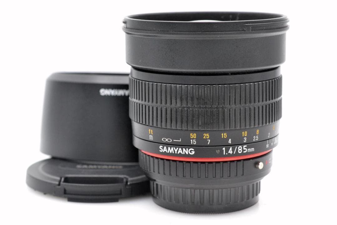 SAMYOUNG 85mm 1.4 ペンタックス用 Kマウント フード付