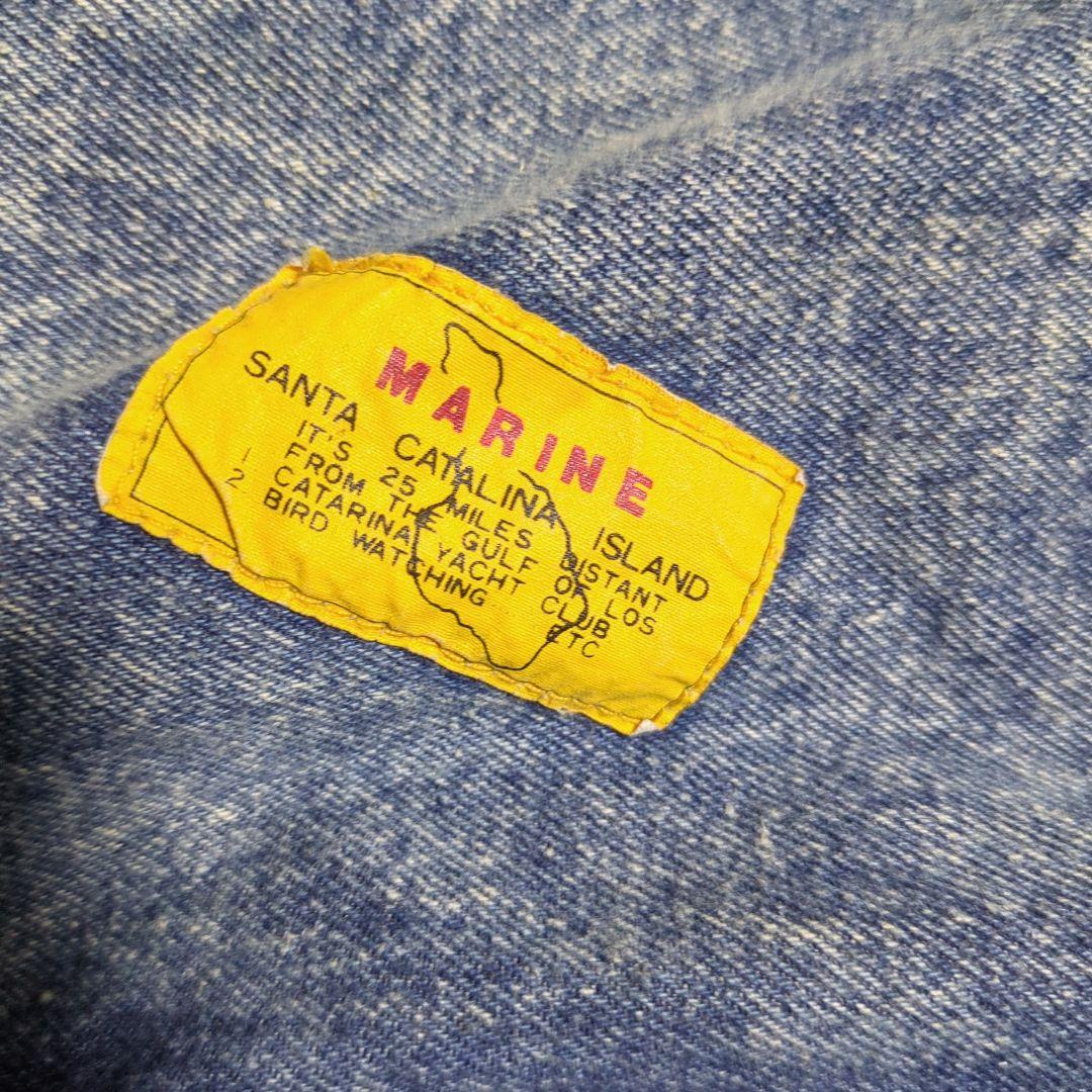 デニムの ボストンバッグ