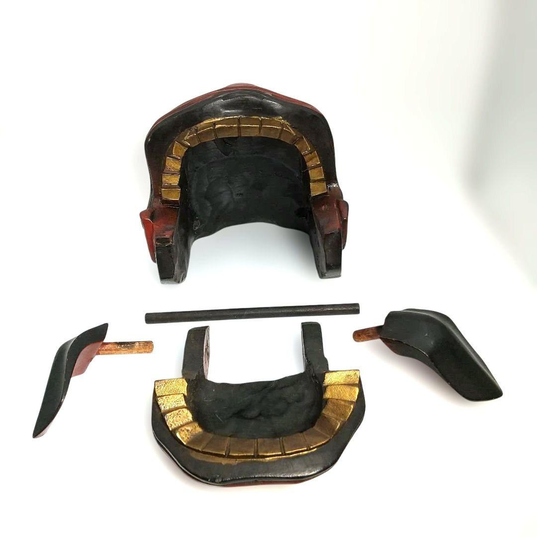値下【希少な民芸品・美品】獅子頭 獅子舞