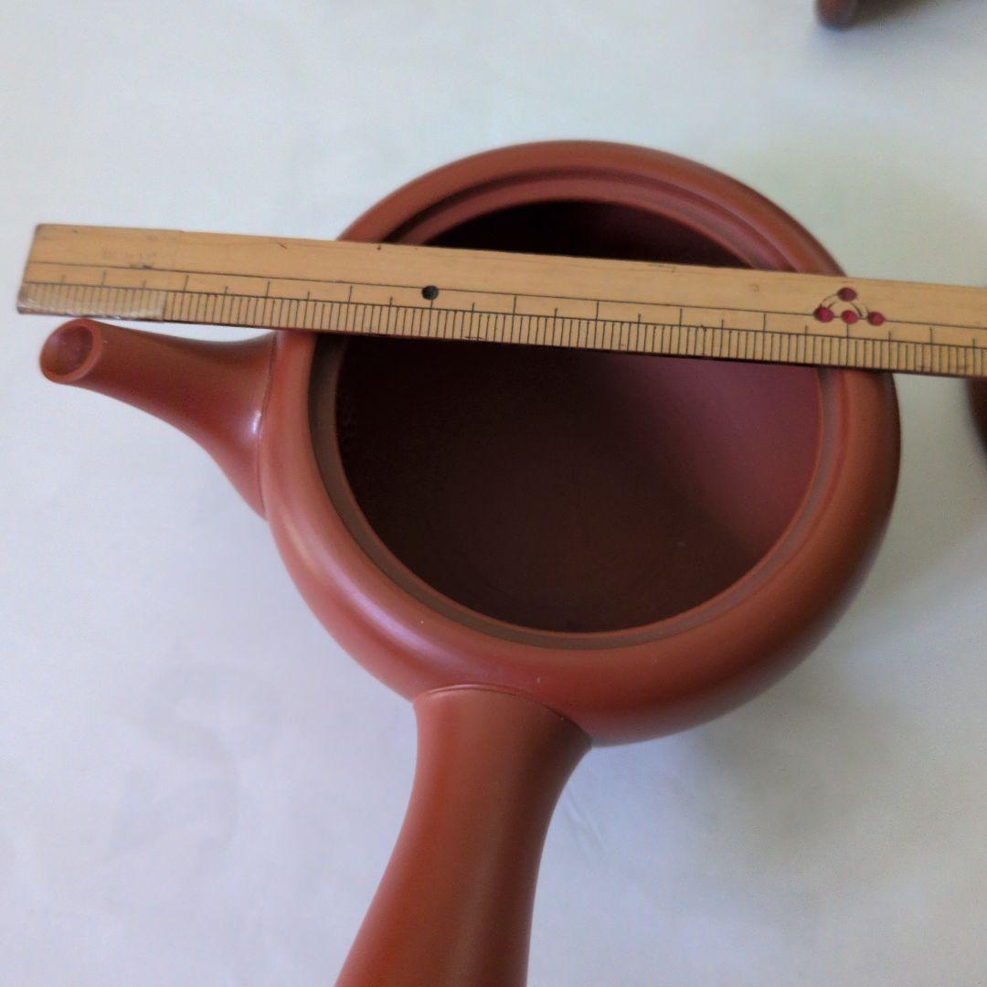 茶道具　煎茶用　小型急須　梅心名入　常滑焼
