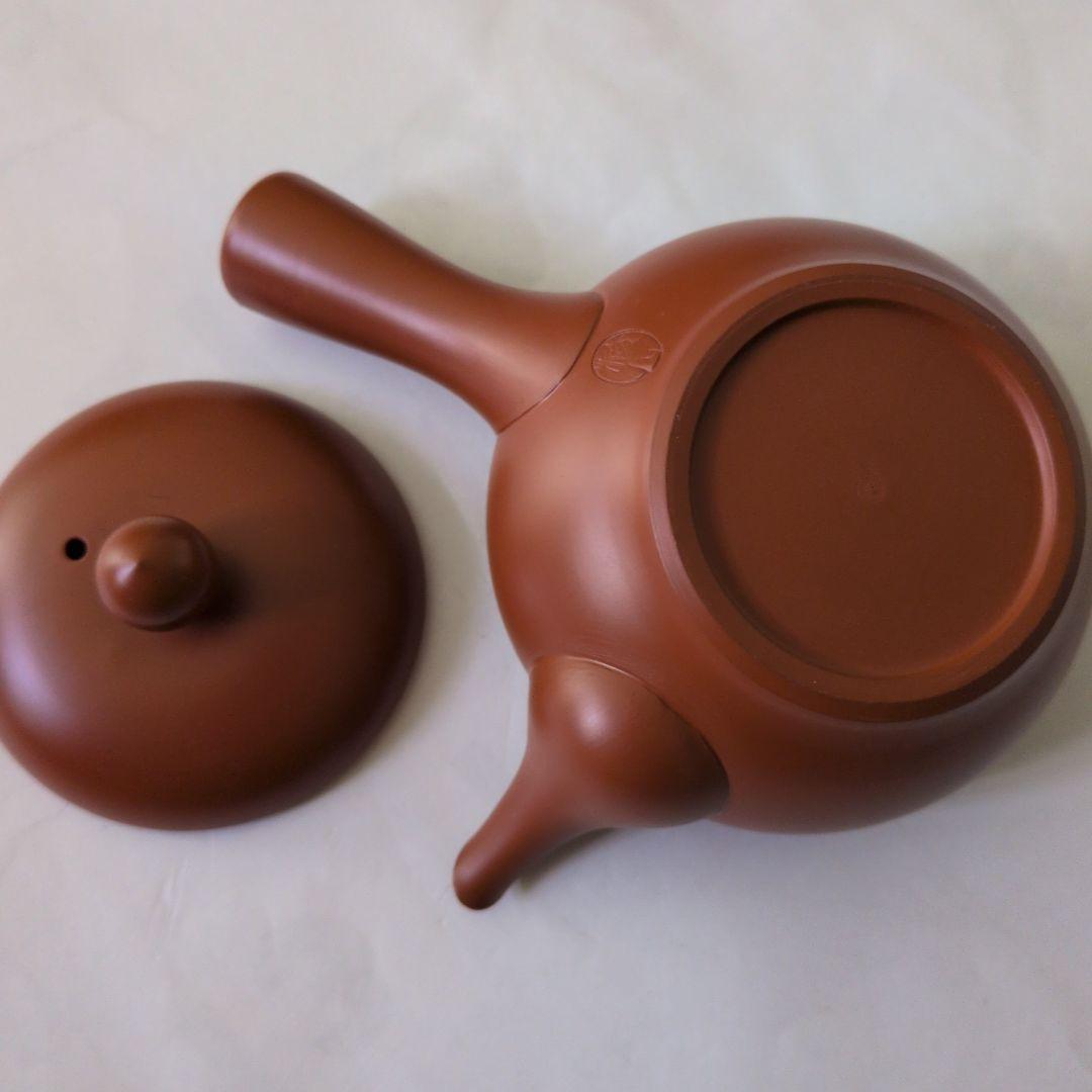 茶道具　煎茶用　小型急須　梅心名入　常滑焼