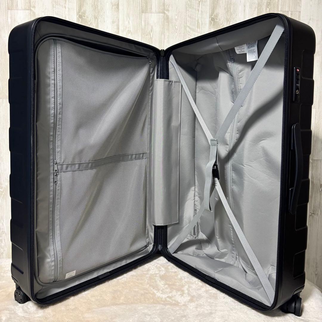 無印良品 キャリーバーの高さを自由に調節できる　ハードキャリーケース　88L