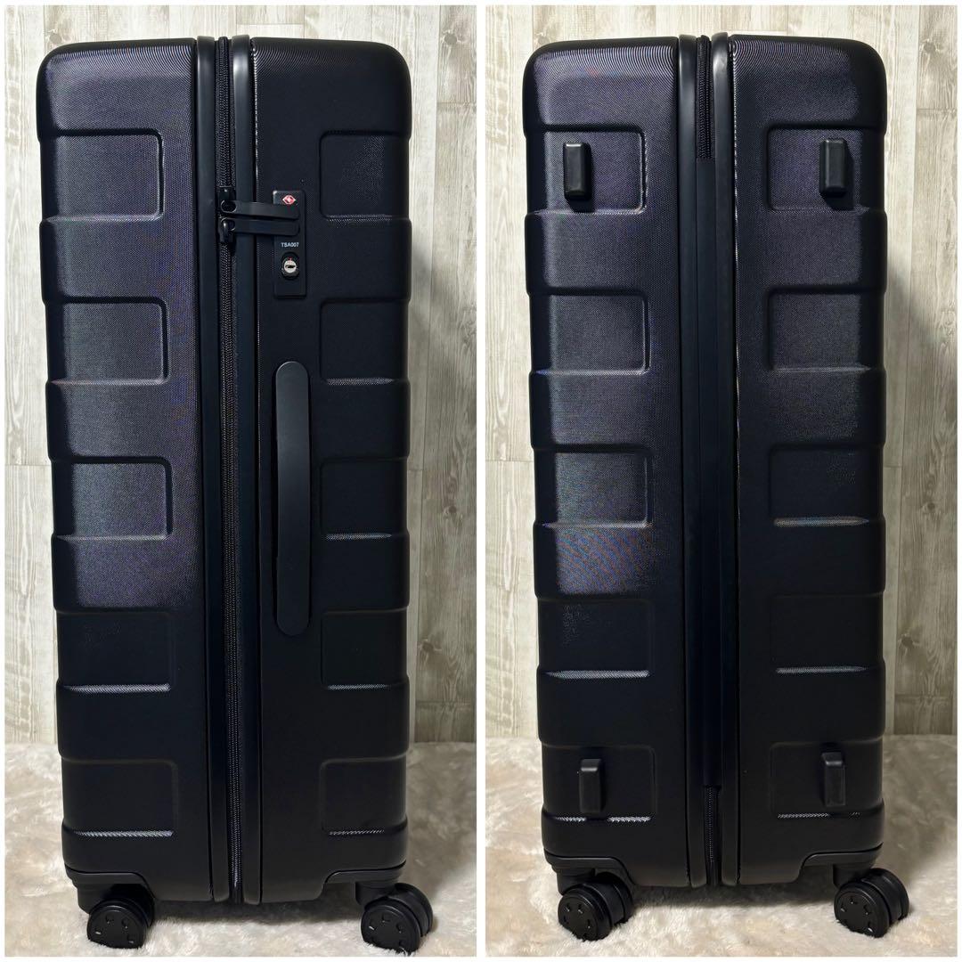 無印良品 キャリーバーの高さを自由に調節できる　ハードキャリーケース　88L