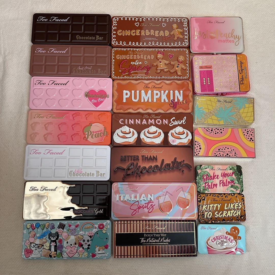 【限定パレット、未使用有】Too Faced アイシャドウパレット 21点セット