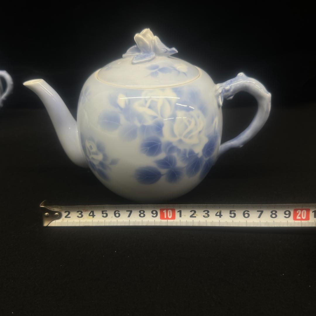 希少！　深川製磁　ティーポット1客　シュガーポット1客 水差し1客