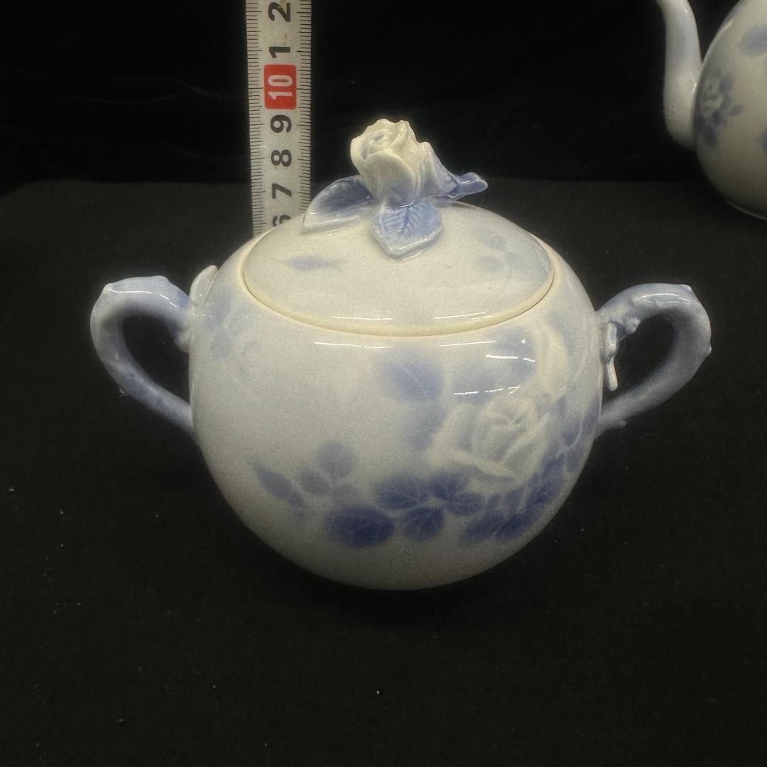 希少！　深川製磁　ティーポット1客　シュガーポット1客 水差し1客