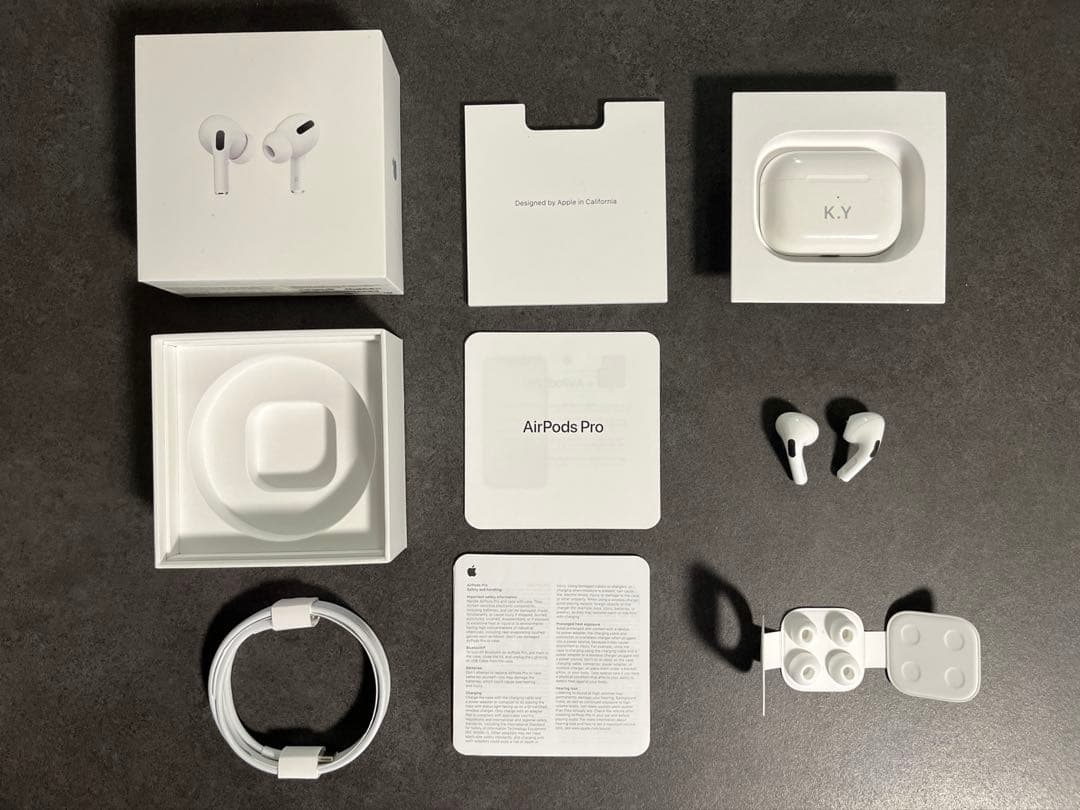 【左のみジャンク品】AirPods Pro 本体 充電ケース付き