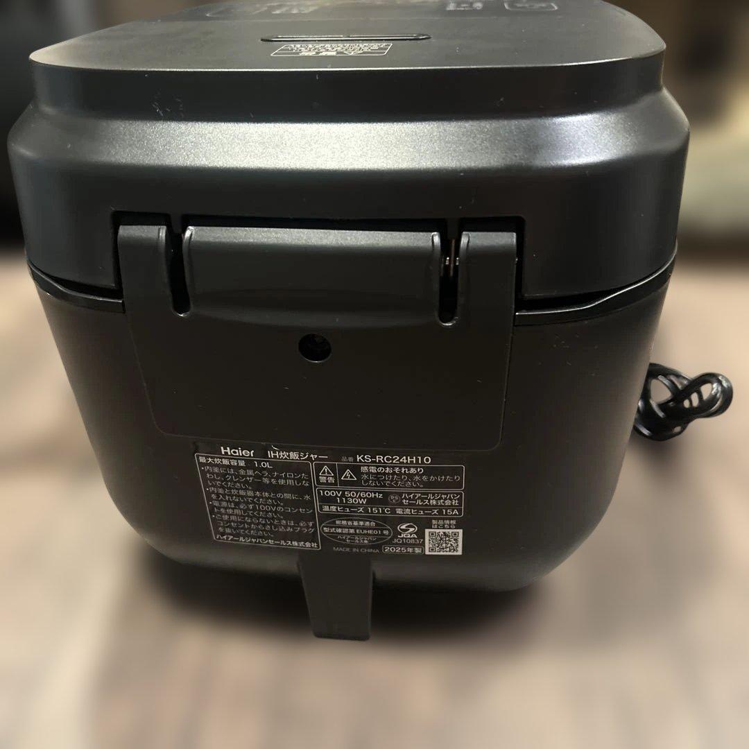 新品未使用　haier IH炊飯器　KS-RC24H10-BK ５合炊き