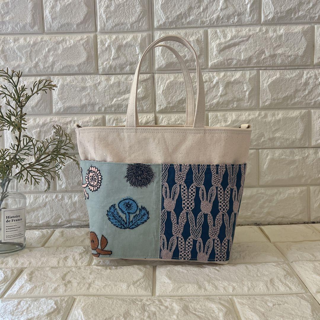 ミナペルホネン ハンドメイド トートバッグ ショルダーバッグ バッグ サブバッグ