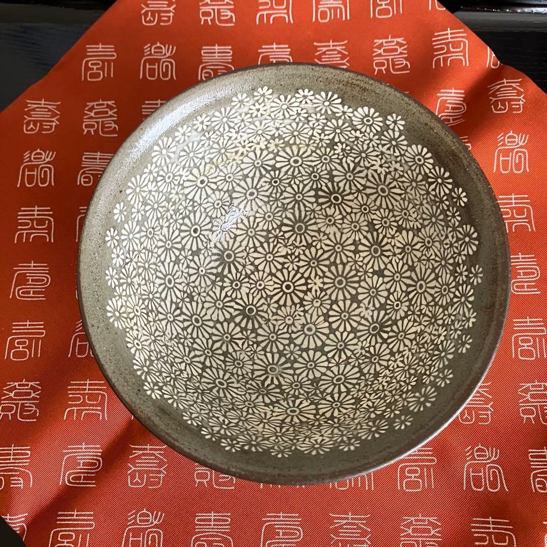 お値下げ 茶道具 粉青卵花文茶碗 木人造