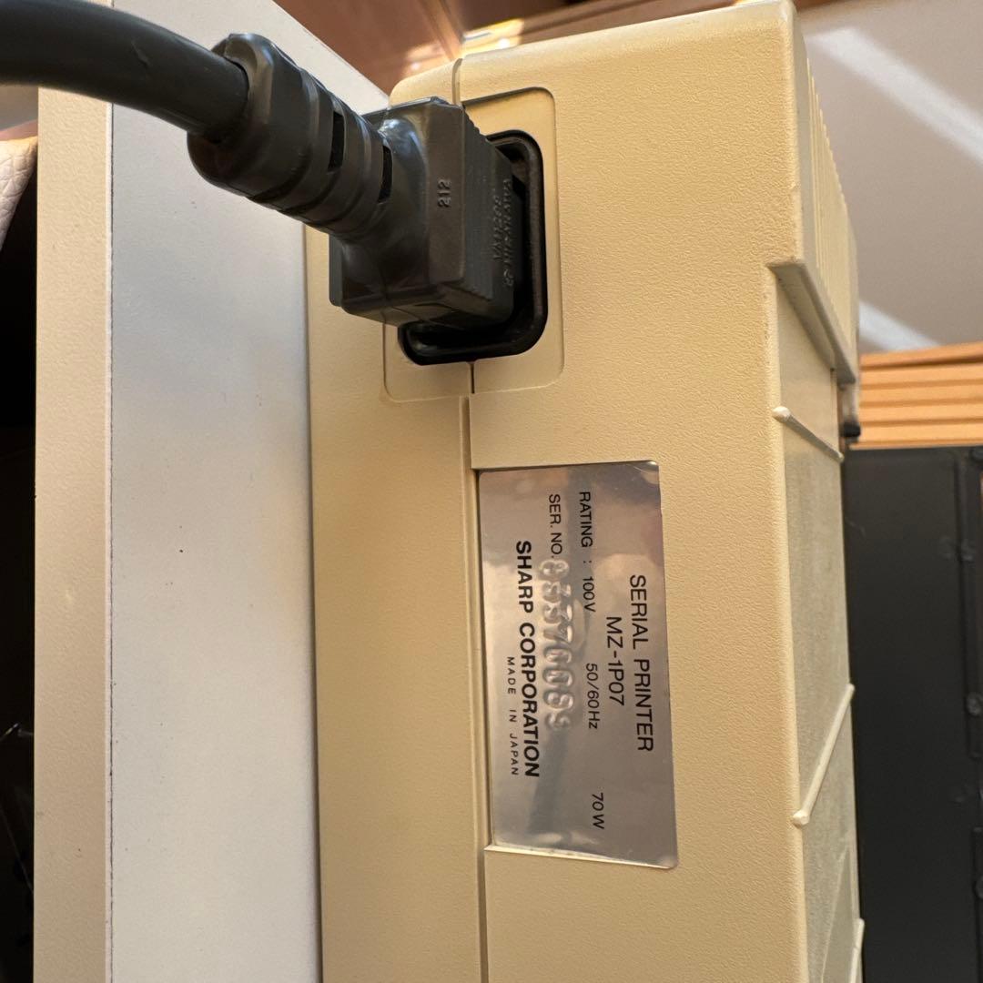 SHARP mz-1p07ドットインパクトプリンター　ジャンク品