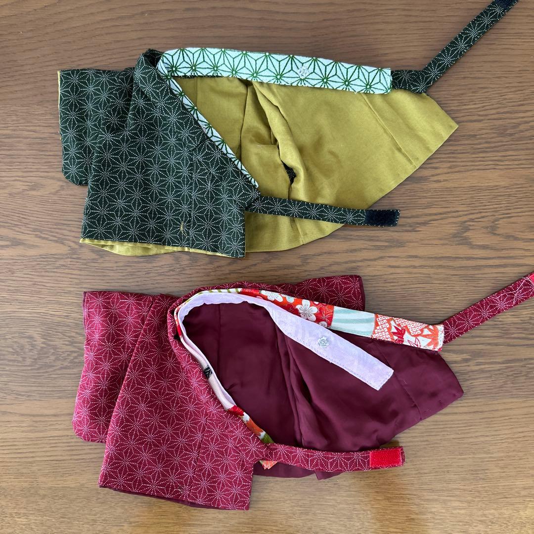 B98 ダッフィー &シェリーメイ ハンドメイド　袴ペアコスチューム