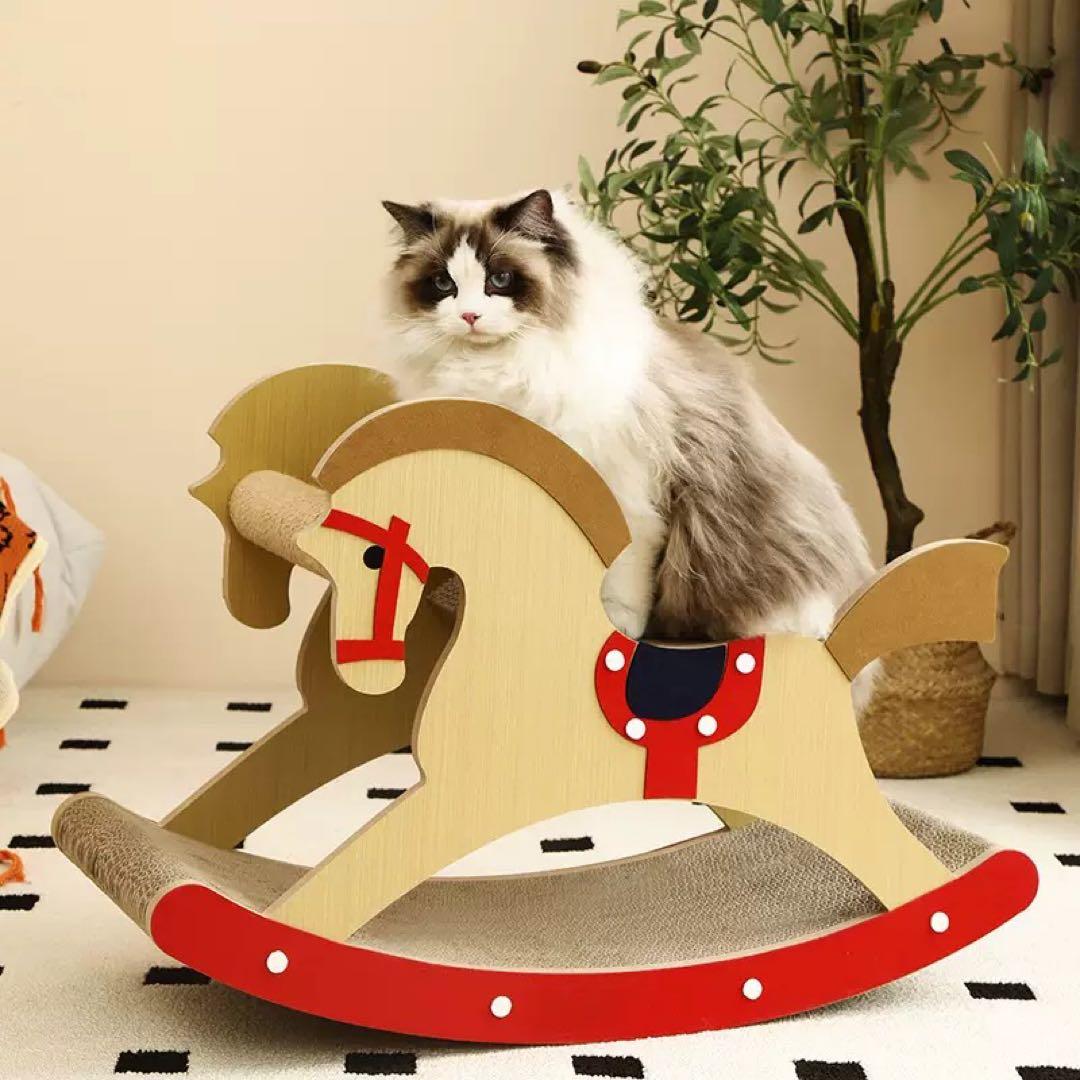 新品　ポニー型の猫用爪とぎ