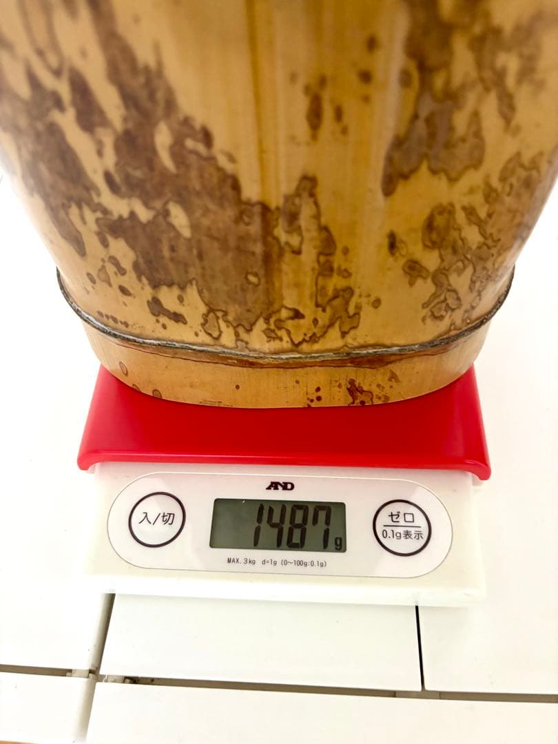 京都銘竹　図面竹　オブジェ　DIY素材　希少品