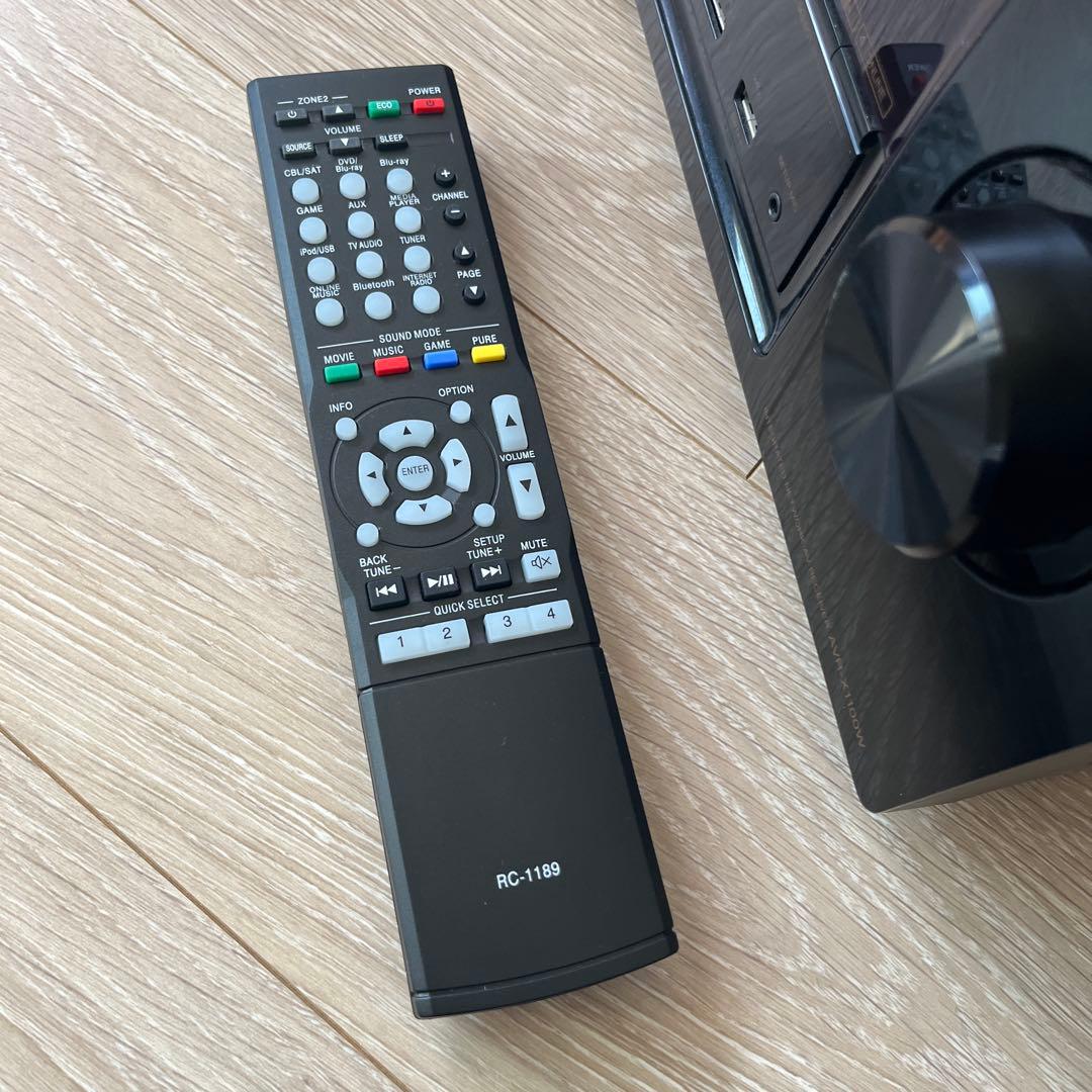 DENON AVアンプ ブラック AVR-X1100W