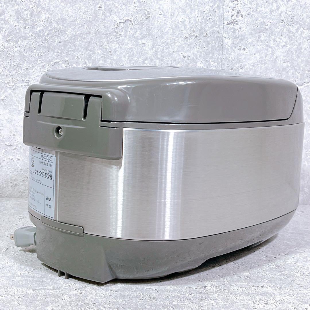 美品 SHARP KS-S10J-S 炊飯器 5.5合炊き 2025年製 黒厚釜