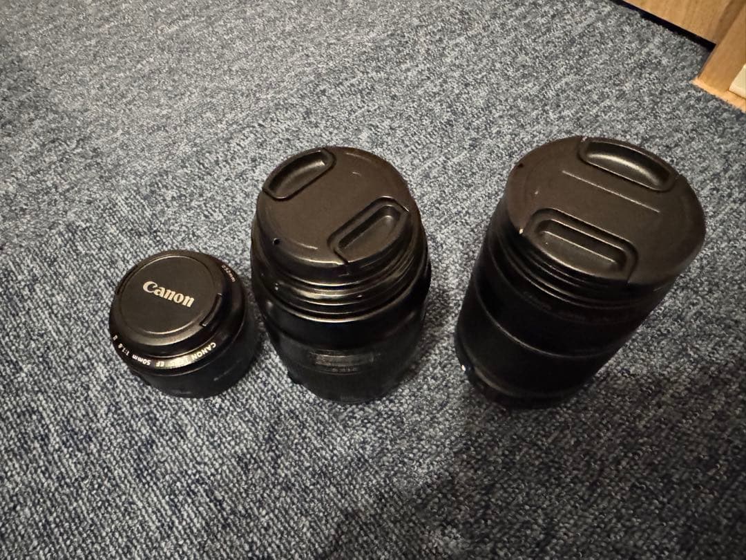 canon EFレンズセット　55-250mm 50mm 100mm