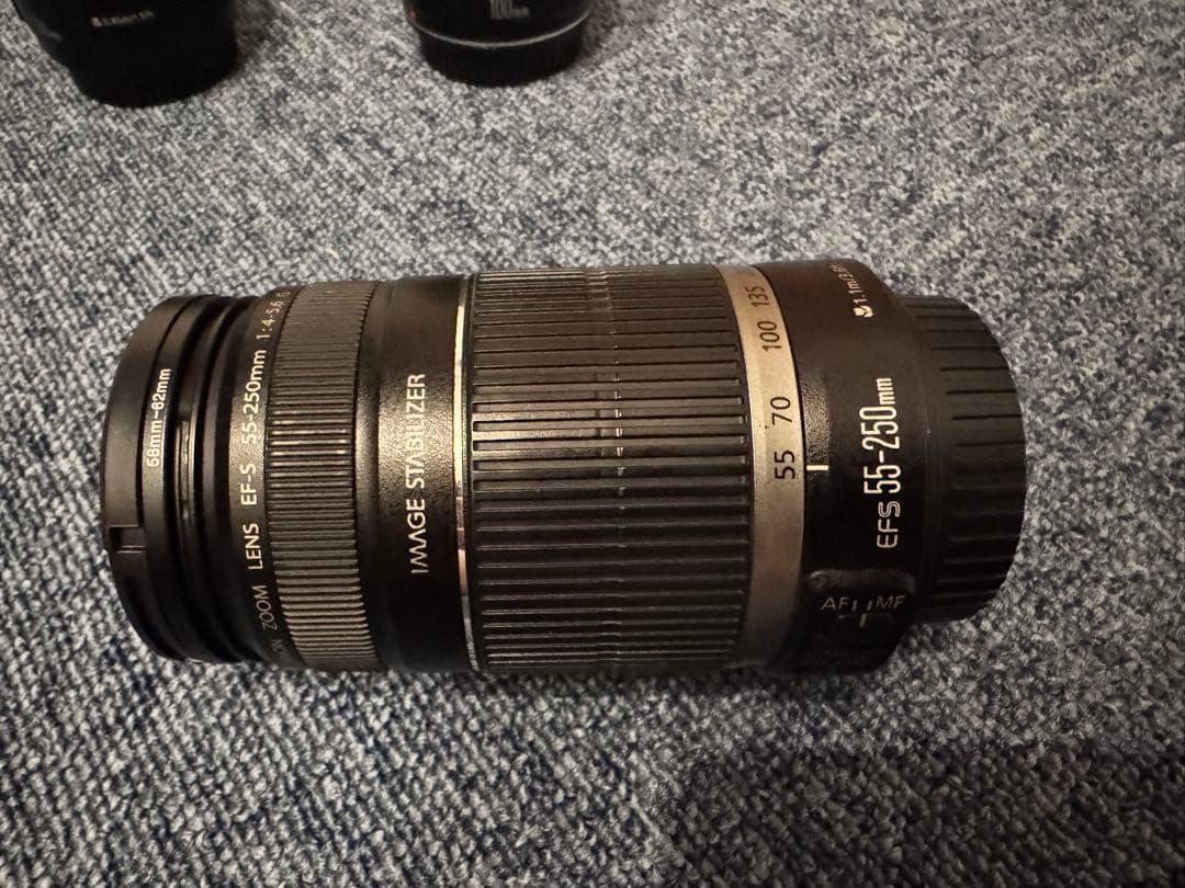 canon EFレンズセット　55-250mm 50mm 100mm