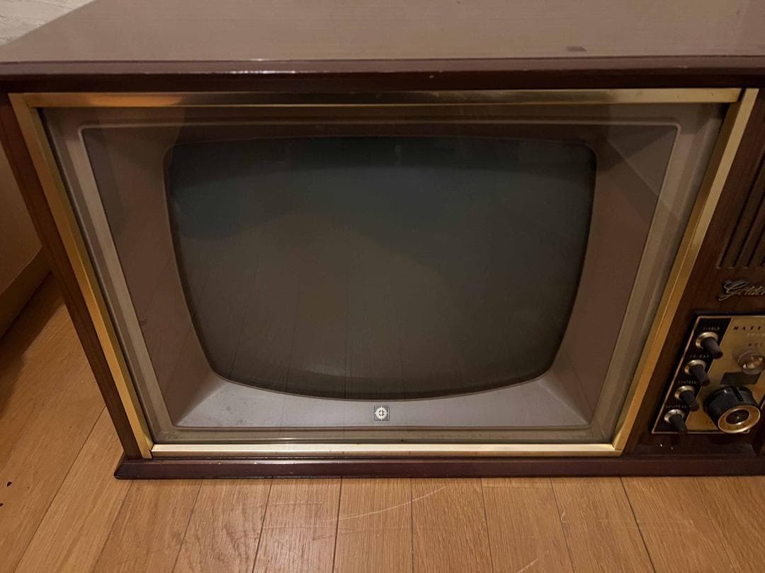 kuu出品 昭和レトロ ブラウン管テレビ ナショナル Golden Ace