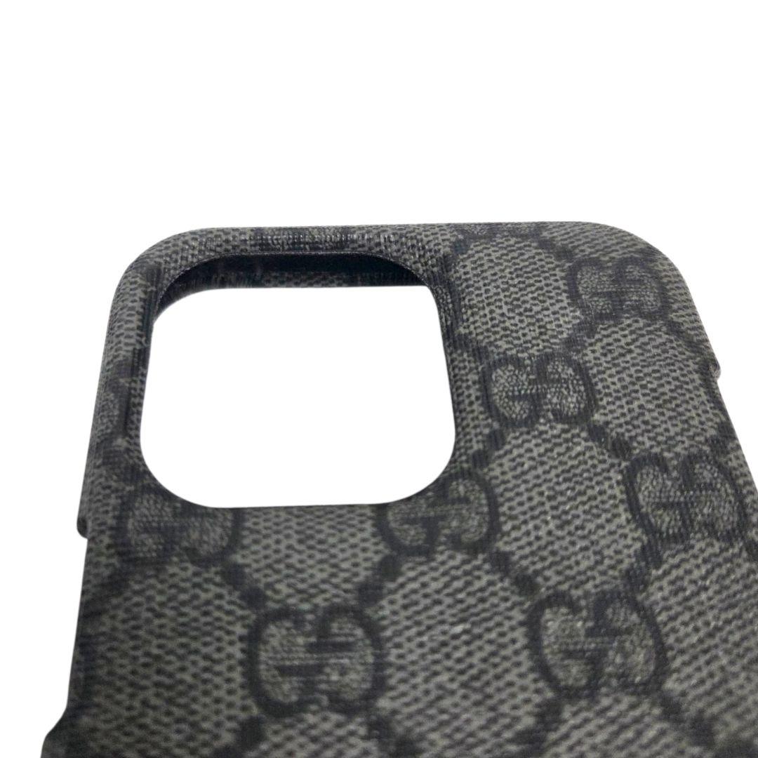 GUCCI スマホケース iPhone15 Pro MAX グレー