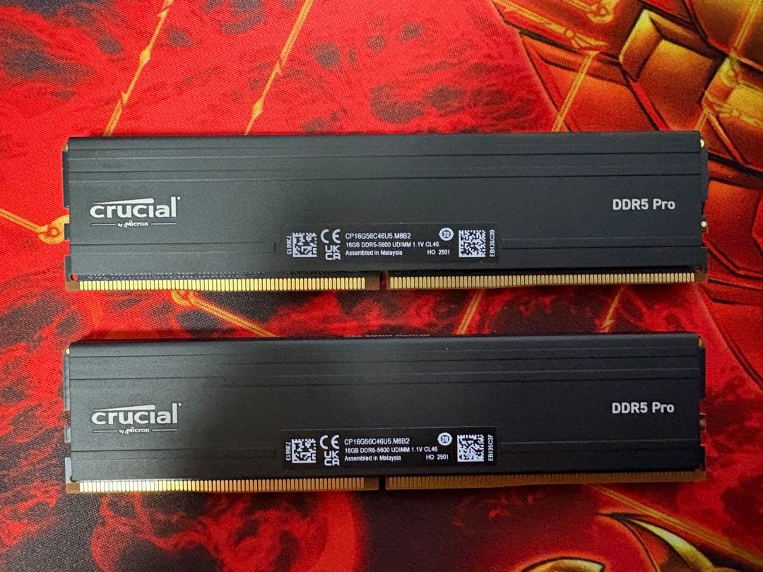 メモリー crucial DDR5 Pro 32GB (2x16GB) 5600MT/s