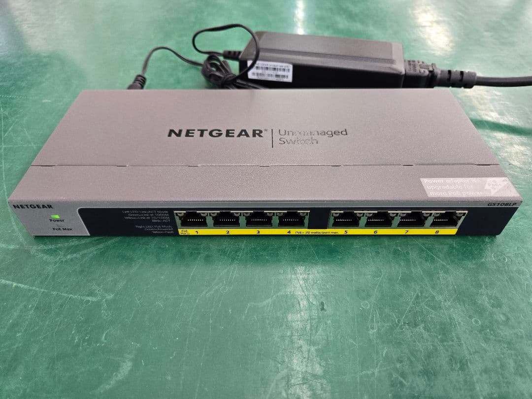 NETGEAR GS108LP 8ポート PoE+ ギガビット スイッチングハブ
