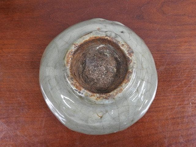 七官青磁茶碗　523ｇ　保存箱　Ｍ887