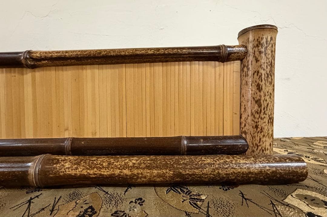 茶道具　結界　虎斑竹
