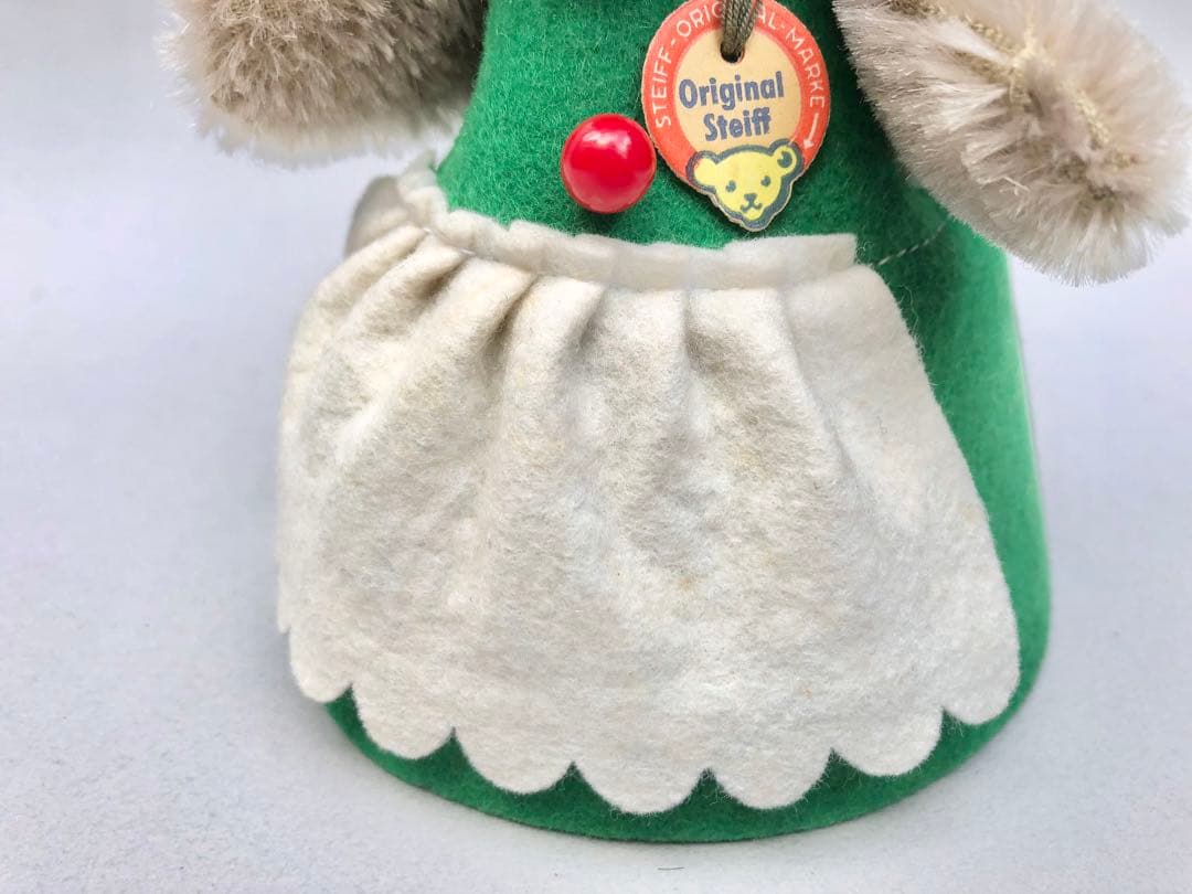 Steiff　ウサギのギフトカバー　Betthupferlhase　緑オールID
