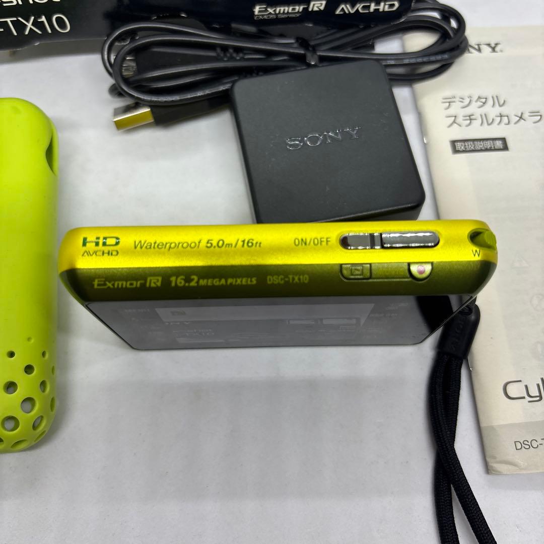 【美品】SONY Cyber-shot DSC-TX10 グリーン　動作確認済
