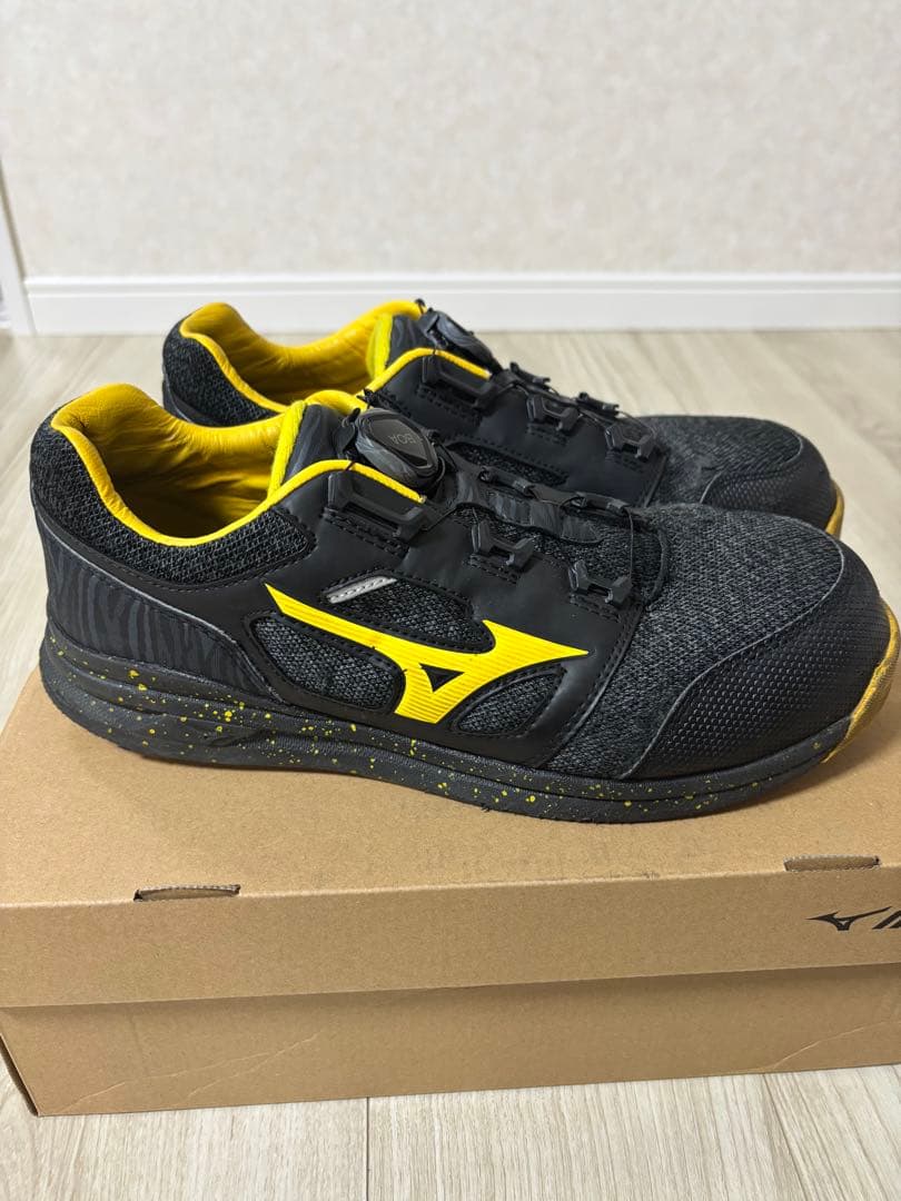 Mizuno 安全靴 ブラック/イエロー26.5CM