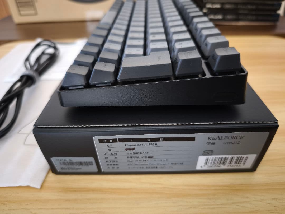 realforce rc1日本語配列かな印字有 30g ダークグレー