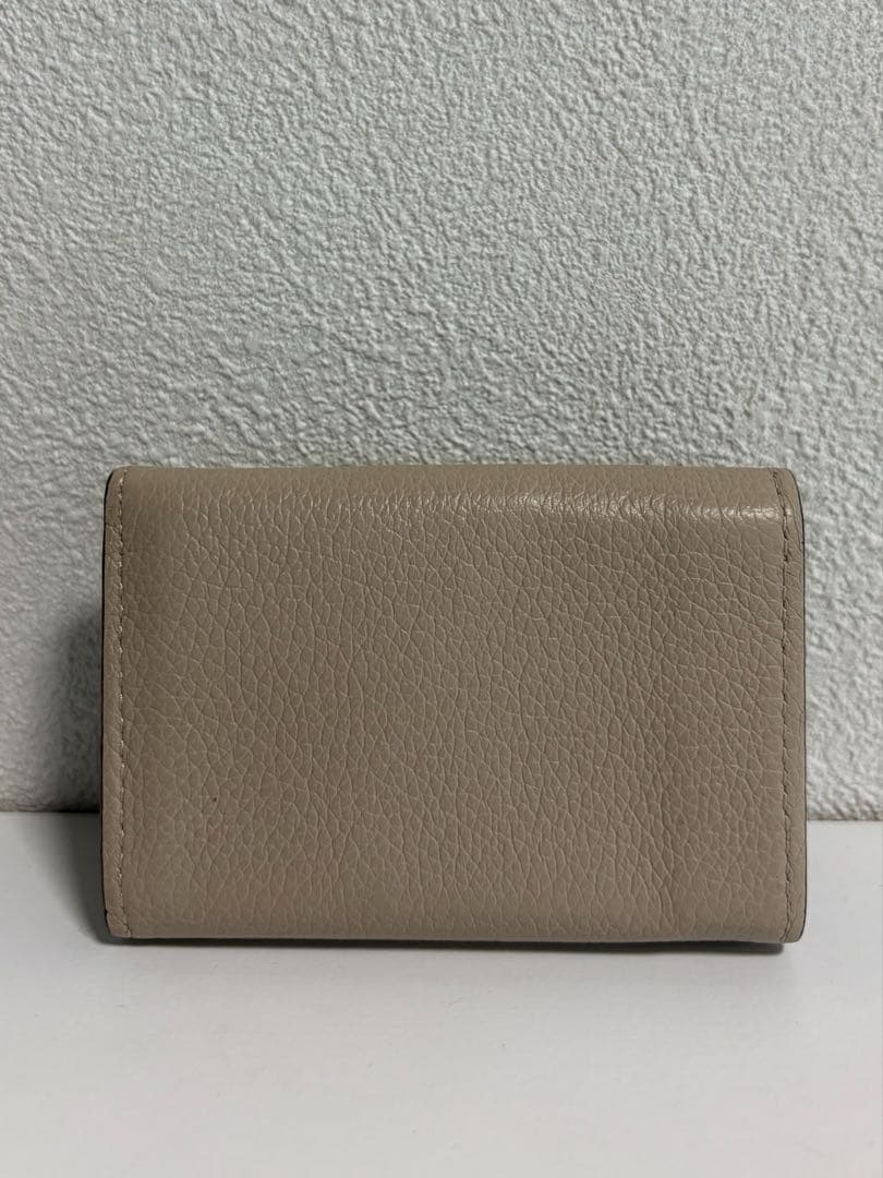 美品 ルイヴィトン ポルトフォイユ カプシーヌ三つ折り財布ベージュ