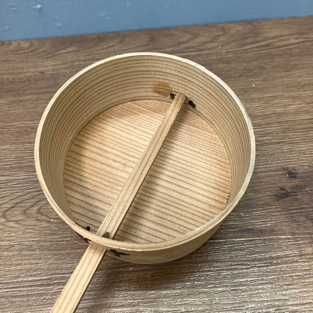 B-5 伝統工芸 曲げわっぱ 柄杓（ひしゃく） 木製 茶道具 菓子器