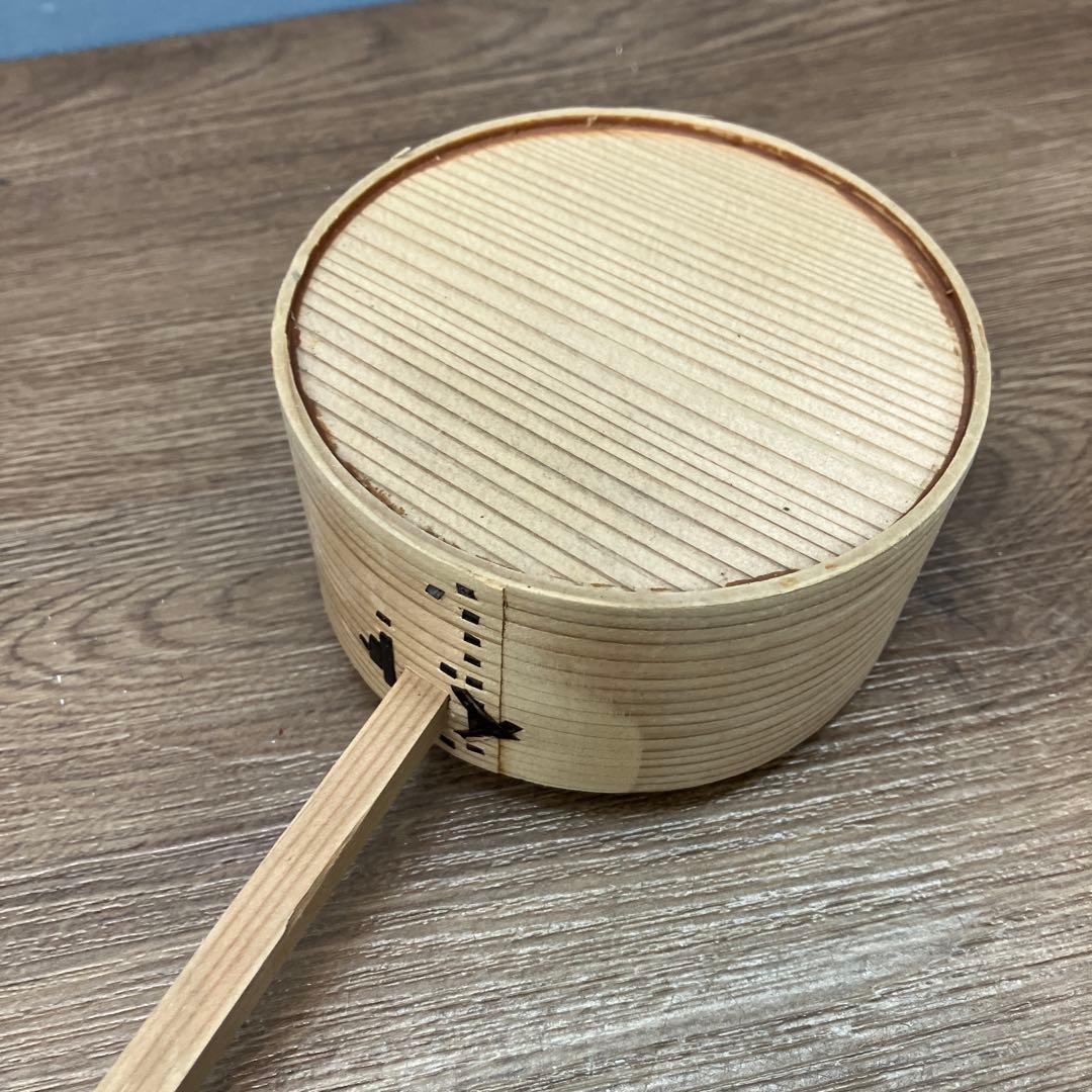 B-5 伝統工芸 曲げわっぱ 柄杓（ひしゃく） 木製 茶道具 菓子器