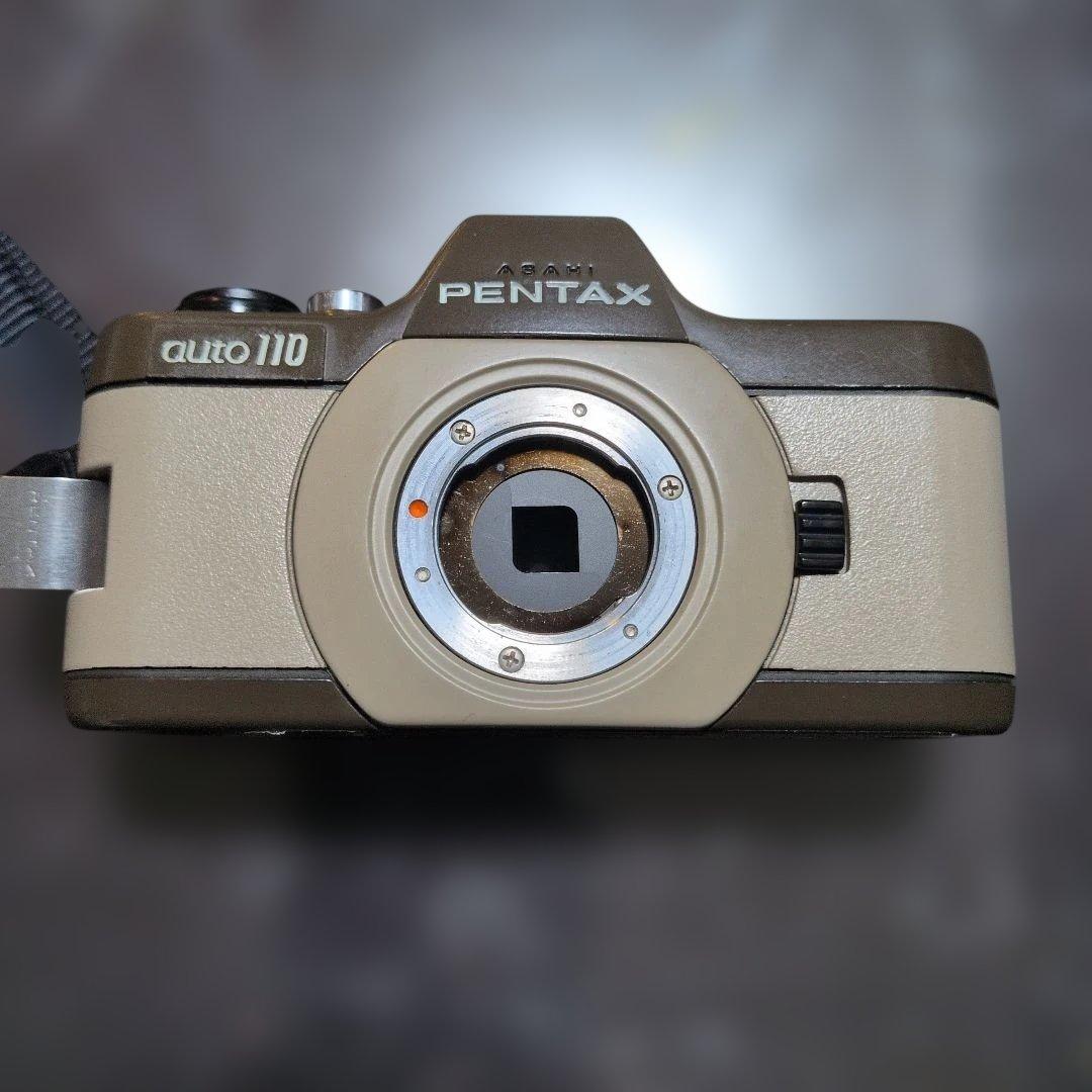 PENTAX　フィルムカメラ　ペンタックス　auto110　マロン