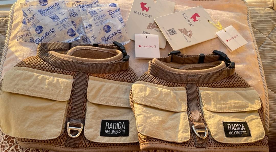 RADICA ハーネス 保冷剤ポケット付サイズM ２枚組　 簡単装着 抜けにくい