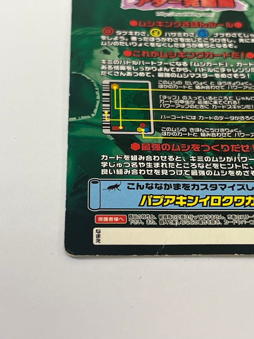 廃盤 ムシキング 2009 第5弾 ニジイロクワガタ G.B.R. アダー完結編