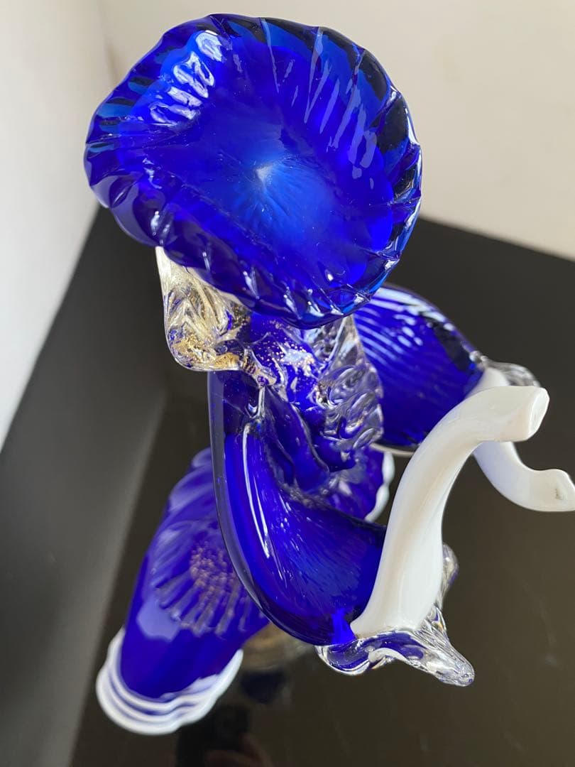 新品同様◆Murano ムラーノガラス 貴婦人　金箔入り ヴェネチアンガラス