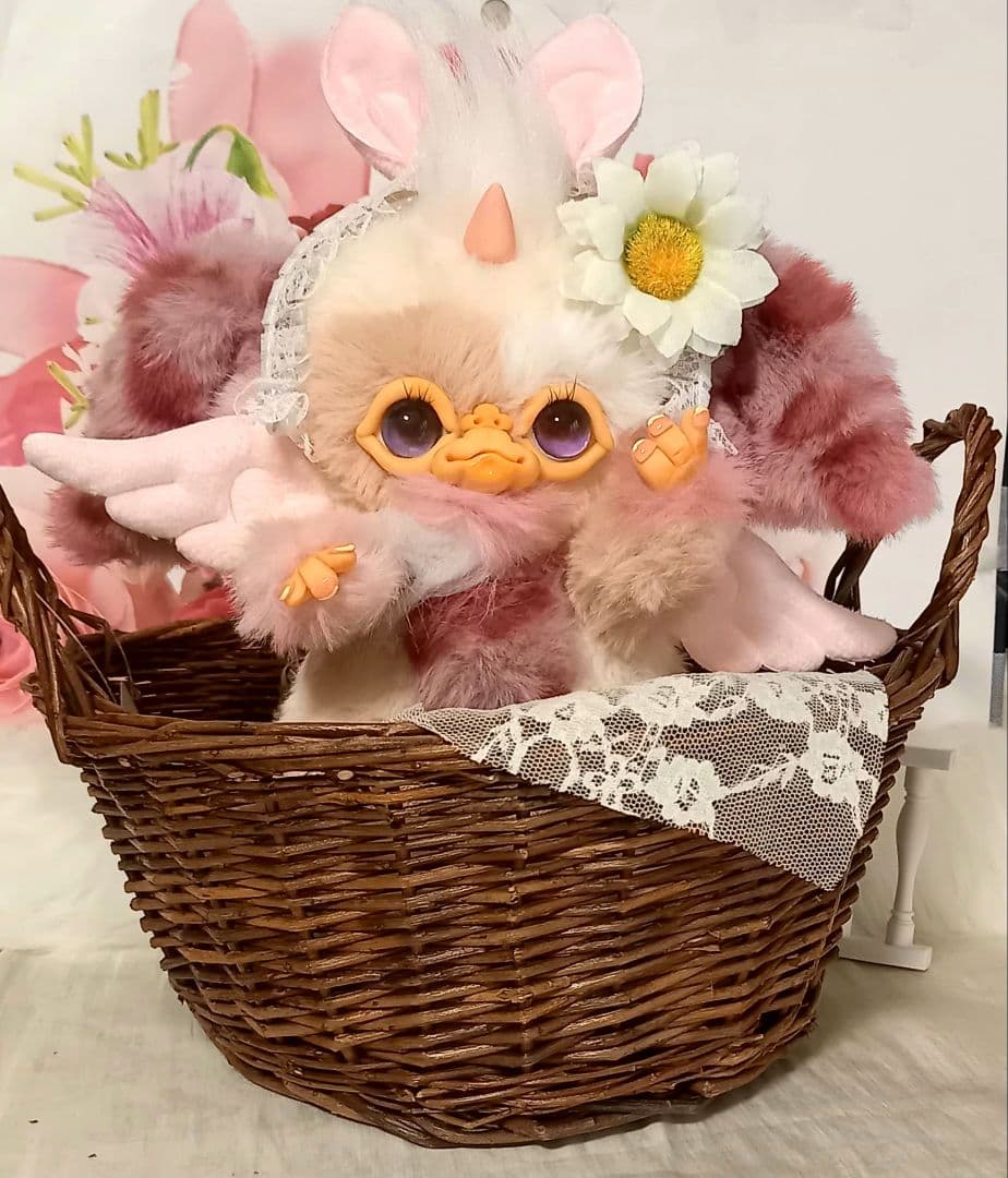 ハンドメイド・Big エンジェルベビさんのお人形・アートドール・ぬいぐるみ